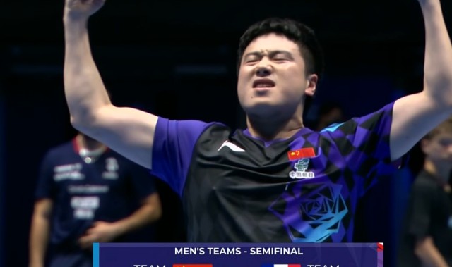 Yaoshi-梁靖崑大心脏绝境逆转，王楚钦一单勇砍2分，国乒3-1战胜法国男团